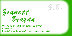 zsanett brazda business card